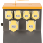 6-Way Power Splitter Unit Mcb Protection 110V C/W 3m Rubber Cable