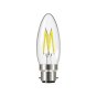 Energizer LED BC (B22) 4W 470 lm  Candle Filament Non-Dimmable Bulb (Warm White) - OEM No. S12868