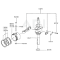 Piston/Crankshaft for Kawasaki