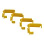 External Building Profile Line Holders (Pack of 4) by Faithfull - PROEXTLH