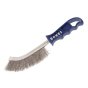 Wire Scratch Brush Stainless Steel Blue Handle by Faithfull - 17430001