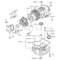 Cylinder/Crankcase Kawasaki FC290V