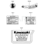 Kawasaki FC540V Engine Label