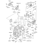 Cylinder/Crankcase Kawasaki FD661D