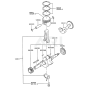 Piston/Crankshaft Kawasaki FG300D