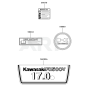 Kawasaki FH500V Engine Label