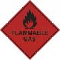 Flammable Gas Warning Label