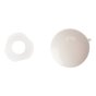 Domed Cover Cap White No. 6-8 Bag 25 by Forgefix - 25PDT0