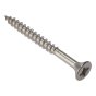 Multi-Purpose Pozi Screw CSK ST Stainless Steel 5.0 x 50mm Box 200 by Forgefix - POZI550SS