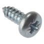 Self-Tapping Screw Pozi Pan Head ZP 1.1/2in x 10 Box 200 by Forgefix - STPP11210ZP