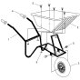 Main Assembly for Wheelbarrow