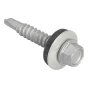 Hex Head Roofing Screw 5.5 x 32mm for Light Section - Pack 100 by Forgefix TFHL5532