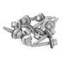 Hex Head Roofing Screw 5.5 x 32mm for Light Section - Pack 100 by Forgefix TFHL5532