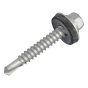 TechFast Hex Head Roofing Screw Self-Drill Light Section 5.5 x 38mm Pack 100 by Forgefix - TFHL5538