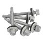 TechFast Hex Head Roofing Screw Self-Drill Light Section 5.5 x 45mm Pack 100 by Forgefix - TFHL5545
