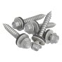 TechFast Hex Head Screw Sheet to Timber 6.3 x 45mm Pack 100 by Forgefix - TFHT6345