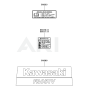 Kawasaki FR651V Engine Label