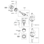Piston/Crankshaft for FX600V