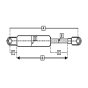 Damper / Gas Strut A - 600mm, B - 550mm, C - 255mm