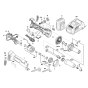Grinder Assembly for Bosch GGS 18V-23PLC