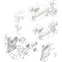 Main Assembly Part 2 for Makita GN420CSE