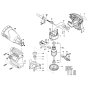 Bosch GSS 160-1 A Sander Assembly
