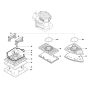 Bosch GSS 18-10 Sander Assembly