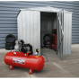 Galvanized Steel Shed 2.3 x 2.3 x 1.9mtr Sealey Part No. GSS2323