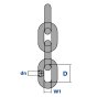 10mm Grade 80 Tested Load Binder/Lifting Chain - Supplied as 2 Metre Continuous Length