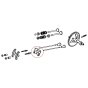 Push Rod Guide Plate for Honda GX270 (GCAB), GX670 (GCAM) Engines - 14791-ZE2-010