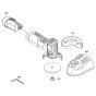 Main Assembly for Bosch GWS 12V-76