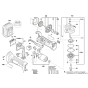 Angle Grinder Assembly for Bosch