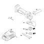 Angle Grinder Assembly for Bosch