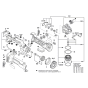 Angle Grinder Assembly for Bosch
