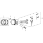 Piston & Rod Assembly for GX120K1
