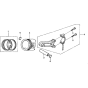 Piston Assembly for Honda GX120UT1
