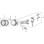 Piston Assembly for Honda GX200