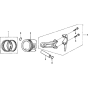 Piston Assembly for Honda GX200T