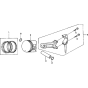 Piston Assembly for Honda GX270T2