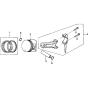 Piston Assembly for Honda GX340K1