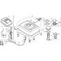 Fuel Tank Assembly for Honda GX340K1