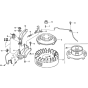 Flywheel Assembly for Honda GXV160H2