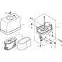 Air Cleaner for Honda GXV340RT2
