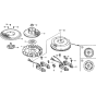 Flywheel Assembly for Honda GXV390K1