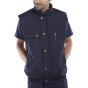Hudson Body-warmer Front Zip Poly/Cotton Outer Elasticated Hem Navy Blue M