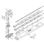 Gear Box & Cutting Bar Assembly