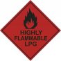 LPG Hazard Warning Label