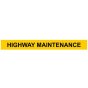 Highway Maintenance - Self-Adhesive Vinyl - 100mm x 900mm