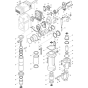 Makita HM1810 Main Assembly