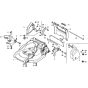 Cutter Housing for Honda HRB425-CQX